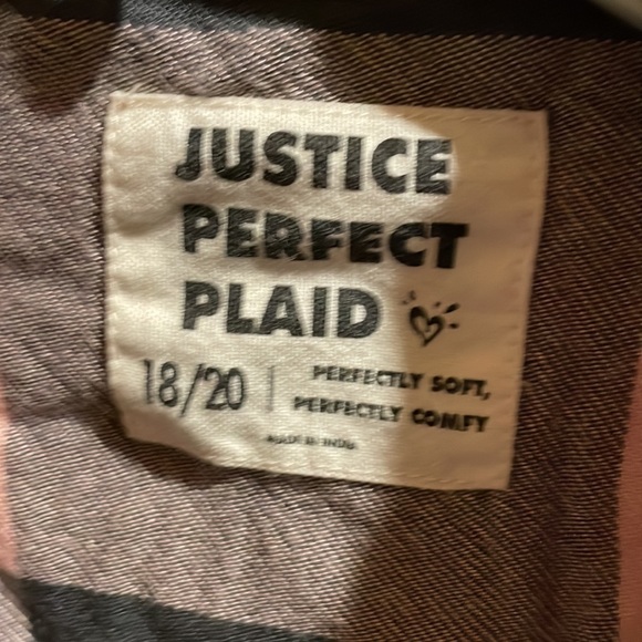 Justice Girls plaid shirt - Picture 2 of 2